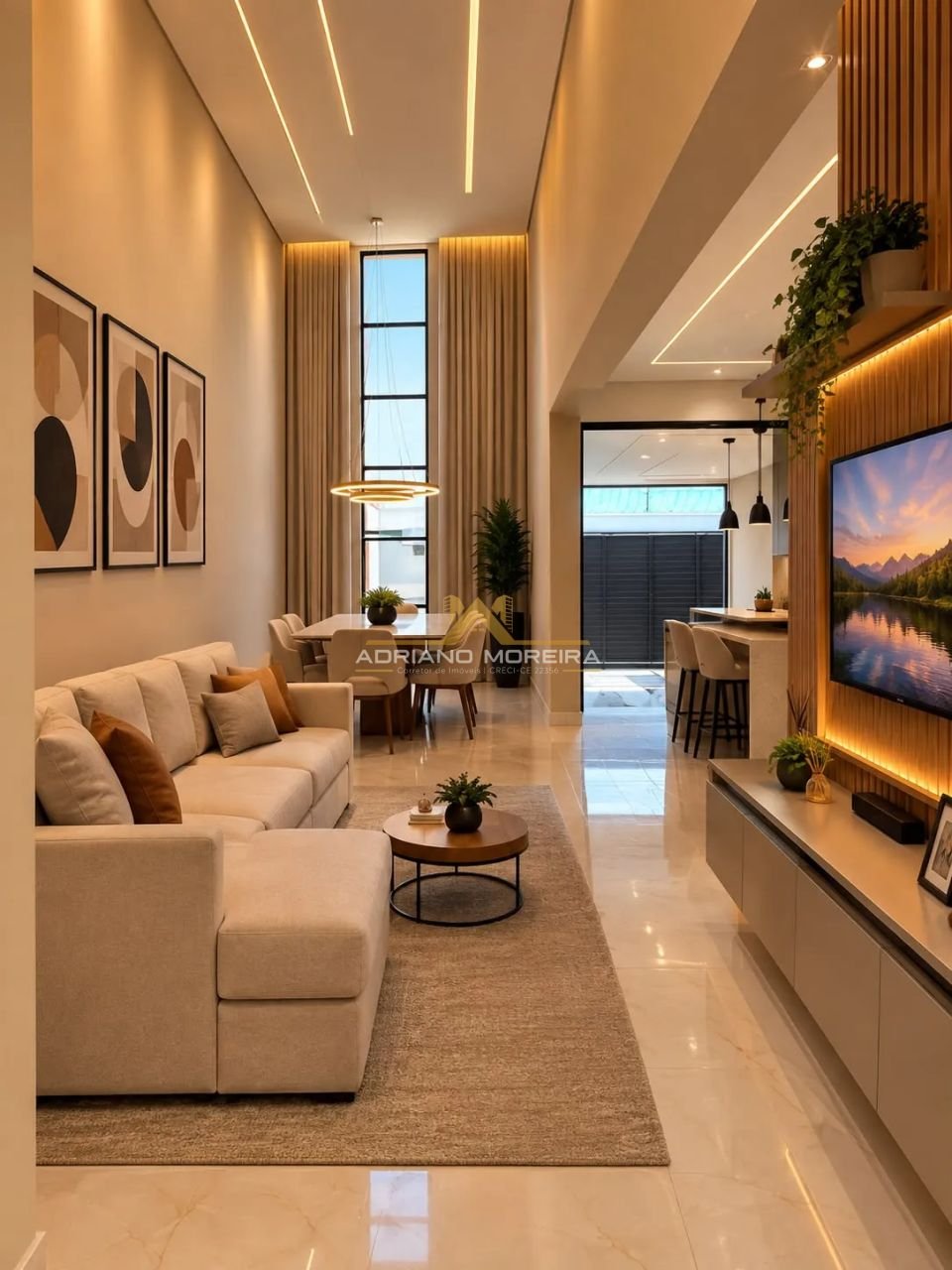 Casa moderna com 3 quartos, suíte e rooftop