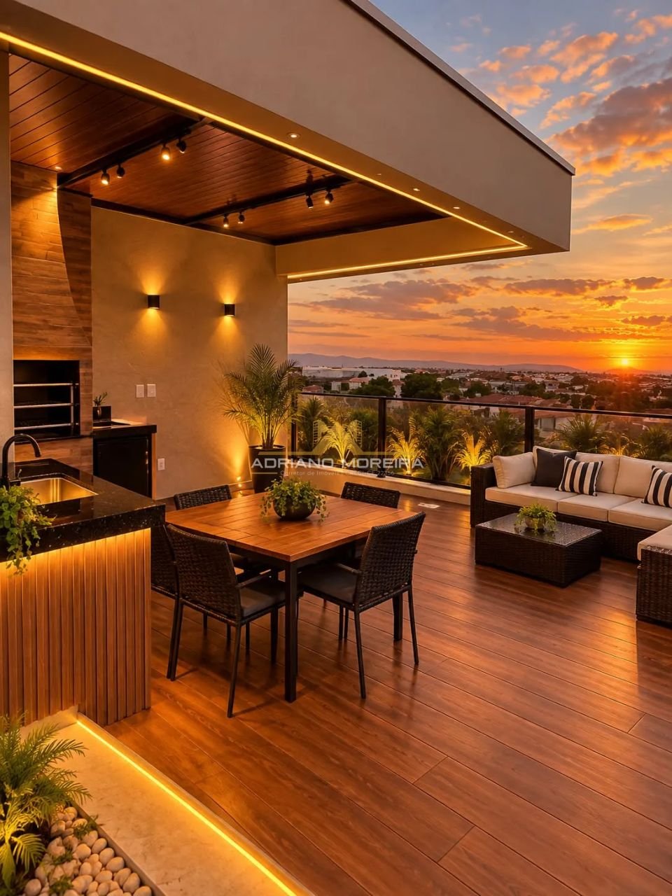 Casa moderna com 3 quartos, suíte e rooftop